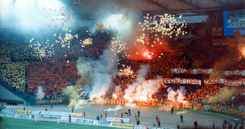 Curva Sud Roma Inter Coppa UEFA