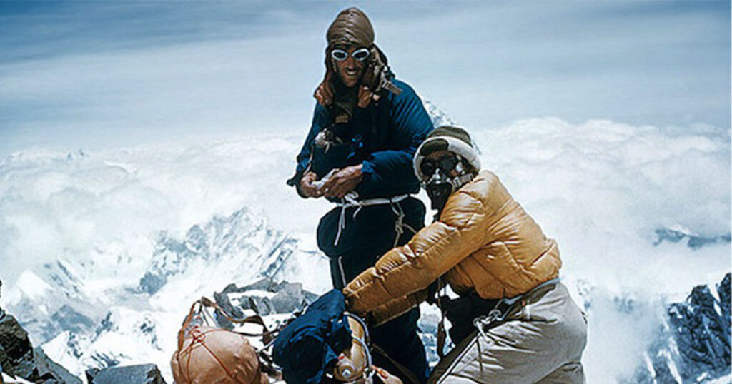 Edmund Hillary e Sherpa Norgay