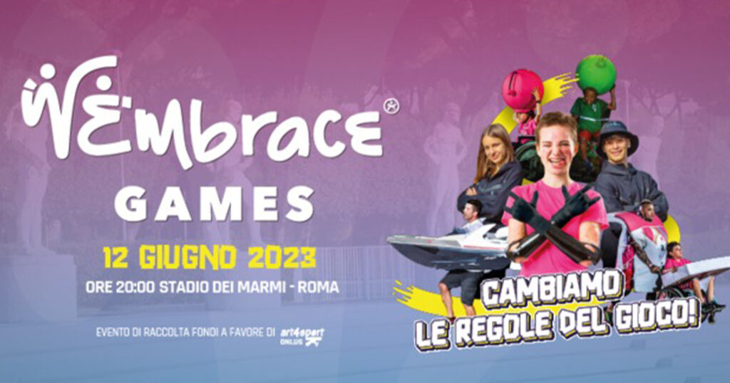WEmbrace  Games 2023. A Roma con Bebe Vio