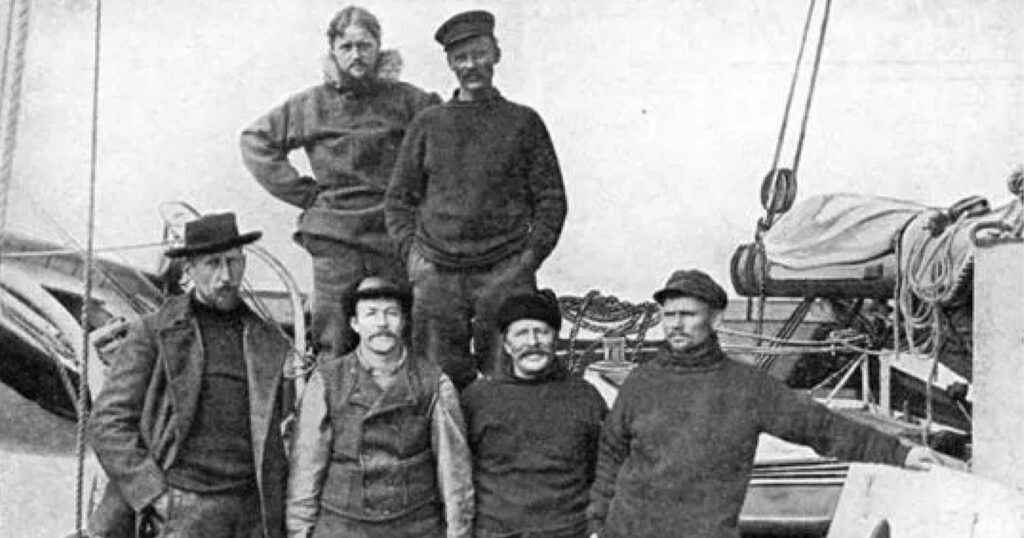 Amundsen e l'equipaggio