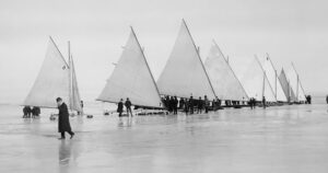 Ice yachting