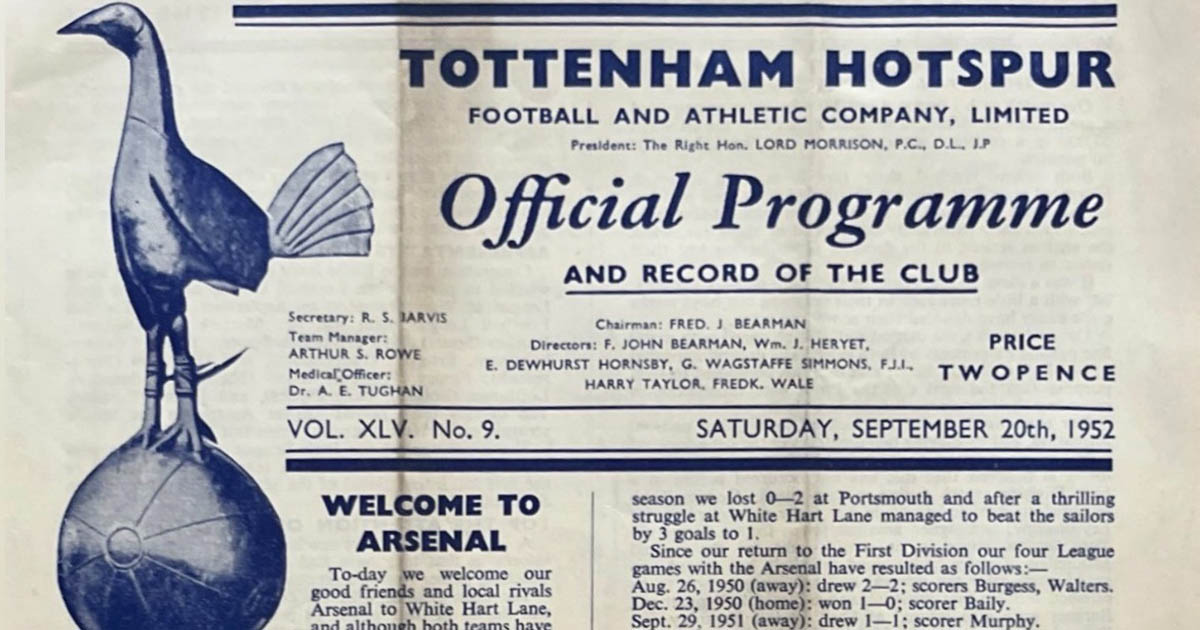 Match programme